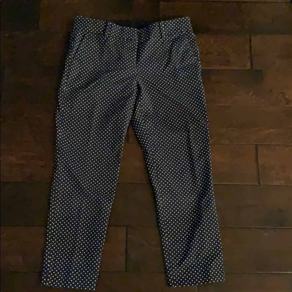 ann taylor polka dot pants